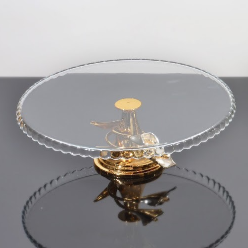 Glass cake stand