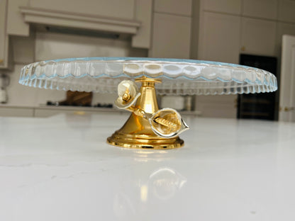 Glass cake stand