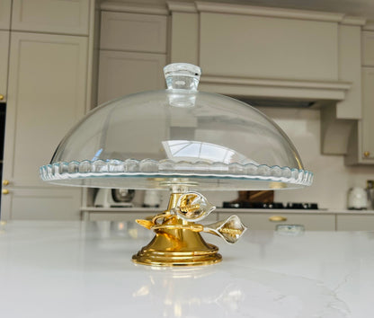 Cake stand with dome lid