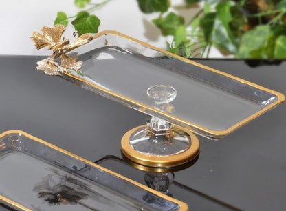 Rectangle Glass serving stand